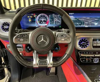Verhuur Mercedes-Benz G63 AMG. Premium, Luxe, SUV Auto te huur in Spanje ✓ Borg van Borg van 4000 EUR ✓ Verzekeringsmogelijkheden TPL.