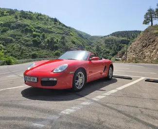 Vooraanzicht van een huurauto Porsche Boxster in Tbilisi, Georgië ✓ Auto #10526. ✓ Transmissie Automatisch TM ✓ 0 beoordelingen.