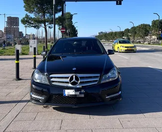 Vooraanzicht van een huurauto Mercedes-Benz C-Class in Tirana, Albanië ✓ Auto #9976. ✓ Transmissie Automatisch TM ✓ 0 beoordelingen.