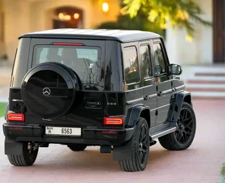 Verhuur Mercedes-Benz G63 AMG. Premium, Luxe, SUV Auto te huur in de VAE ✓ Borg van Borg van 3000 AED ✓ Verzekeringsmogelijkheden TPL, CDW.