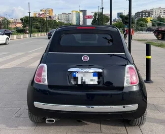 Verhuur Fiat 500 Cabrio. Economy, Comfort, Cabriolet Auto te huur in Albanië ✓ Borg van Zonder Borg ✓ Verzekeringsmogelijkheden TPL, FDW, Buitenland.