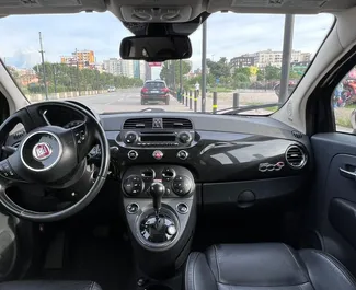 Gas motor van 1,4L van Fiat 500 Cabrio 2014 te huur in Tirana.