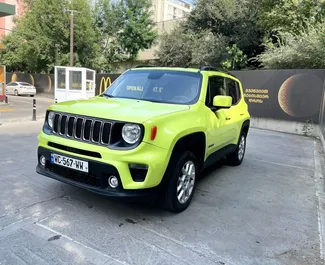 Vooraanzicht van een huurauto Jeep Renegade in Tbilisi, Georgië ✓ Auto #10693. ✓ Transmissie Automatisch TM ✓ 0 beoordelingen.