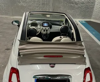 Verhuur Fiat 500 Cabrio. Economy, Comfort, Cabriolet Auto te huur in Spanje ✓ Borg van Borg van 400 EUR ✓ Verzekeringsmogelijkheden TPL, Diefstal, Buitenland.