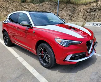 Autohuur Alfa Romeo Stelvio Quadrifoglio 2018 in in Georgië, met Benzine brandstof en 510 pk ➤ Vanaf 620 GEL per dag.