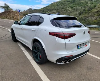 Benzine motor van 2,9L van Alfa Romeo Stelvio Quadrifoglio 2018 te huur in Tbilisi.