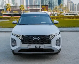 Vooraanzicht van een huurauto Hyundai Creta in Dubai, Verenigde Arabische Emiraten ✓ Auto #11437. ✓ Transmissie Automatisch TM ✓ 0 beoordelingen.