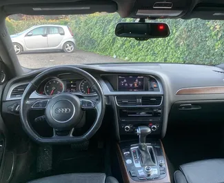 Benzine motor van 2,0L van Audi A4 2015 te huur op de luchthaven van Tirana.