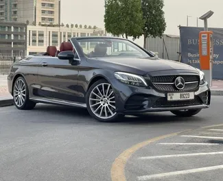 Autohuur Mercedes-Benz C200 Cabrio #11354 Automatisch in Dubai, uitgerust met 2,0L motor ➤ Van Andrei in de VAE.