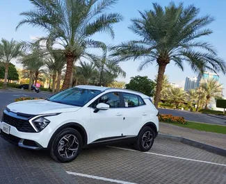 Vooraanzicht van een huurauto Kia Sportage in Dubai, Verenigde Arabische Emiraten ✓ Auto #11347. ✓ Transmissie Automatisch TM ✓ 0 beoordelingen.