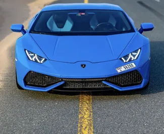 Autohuur Lamborghini Huracan 2024 in in de VAE, met Benzine brandstof en 610 pk ➤ Vanaf 3776 AED per dag.