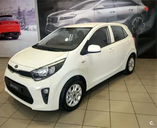 Vooraanzicht van een huurauto Kia Picanto in Palma de Mallorca, Spanje ✓ Auto #11576. ✓ Transmissie Handmatig TM ✓ 0 beoordelingen.