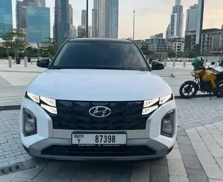 Verhuur Hyundai Creta. Economy, Comfort, Crossover Auto te huur in de VAE ✓ Borg van Borg van 800 AED ✓ Verzekeringsmogelijkheden TPL, SCDW, Diefstal.