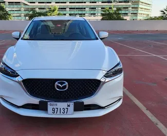 Vooraanzicht van een huurauto Mazda 6 in Dubai, Verenigde Arabische Emiraten ✓ Auto #11456. ✓ Transmissie Automatisch TM ✓ 0 beoordelingen.