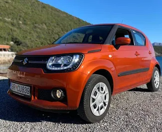 Vooraanzicht van een huurauto Suzuki Ignis in Bar, Montenegro ✓ Auto #11593. ✓ Transmissie Handmatig TM ✓ 0 beoordelingen.