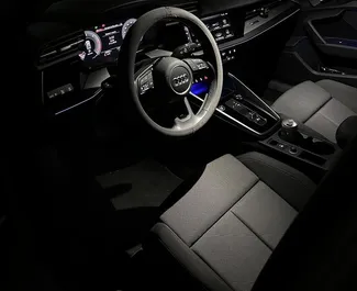 Interieur van Audi A3 Sedan te huur in Servië. Een geweldige auto met 5 zitplaatsen en een Automatisch transmissie.