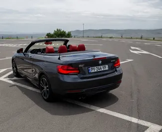 Verhuur BMW 218i Cabrio. Comfort, Premium, Cabriolet Auto te huur in Georgië ✓ Borg van Borg van 560 GEL ✓ Verzekeringsmogelijkheden TPL, CDW, SCDW, FDW, Passagiers, Diefstal.