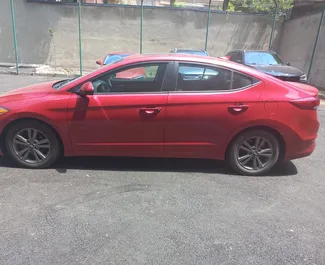 Hyundai Elantra 2017 beschikbaar voor verhuur op de luchthaven van Tbilisi, met een kilometerlimiet van onbeperkt.