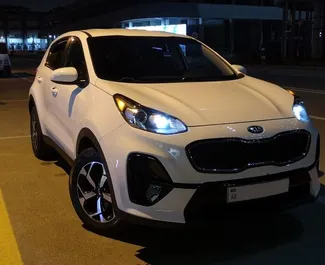 Vooraanzicht van een huurauto Kia Sportage in Bakoe, Azerbeidzjan ✓ Auto #11974. ✓ Transmissie Automatisch TM ✓ 1 beoordelingen.
