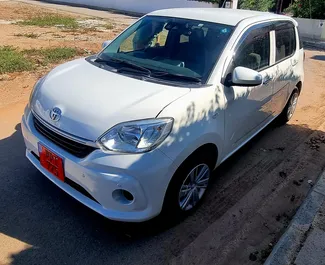 Vooraanzicht van een huurauto Toyota Passo in Limassol, Cyprus ✓ Auto #6676. ✓ Transmissie Automatisch TM ✓ 0 beoordelingen.