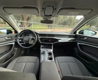 Interieur van Audi A6 te huur in Montenegro. Een geweldige auto met 5 zitplaatsen en een Automatisch transmissie.