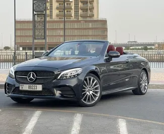 Verhuur Mercedes-Benz C200 Cabrio. Comfort, Premium, Cabriolet Auto te huur in de VAE ✓ Borg van Borg van 3000 AED ✓ Verzekeringsmogelijkheden TPL.