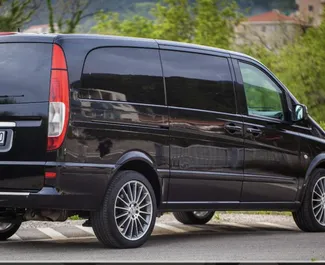 Verhuur Mercedes-Benz Vito 116. Comfort, Premium, Minivan Auto te huur in Montenegro ✓ Borg van Borg van 300 EUR ✓ Verzekeringsmogelijkheden TPL, Passagiers, Diefstal, Buitenland, Jonge.