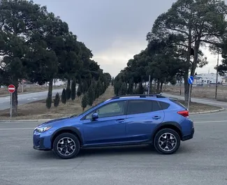Interieur van Subaru Crosstrek te huur in Georgië. Een geweldige auto met 5 zitplaatsen en een Automatisch transmissie.
