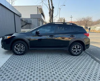 Vooraanzicht van een huurauto Subaru Crosstrek in Tbilisi, Georgië ✓ Auto #12309. ✓ Transmissie Automatisch TM ✓ 0 beoordelingen.