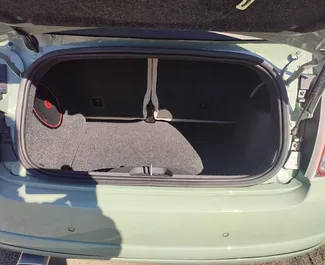 Fiat 500 Cabrio 2017 beschikbaar voor verhuur in Tbilisi, met een kilometerlimiet van 250 km/dag.