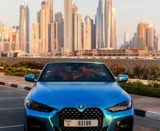 Verhuur BMW 430i Cabrio. Premium, Luxe, Cabriolet Auto te huur in de VAE ✓ Borg van Borg van 1500 AED ✓ Verzekeringsmogelijkheden TPL, CDW.