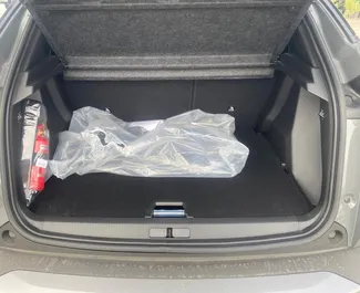 Vooraanzicht van een huurauto Peugeot 2008 Luchthaven Dalaman, Turkije ✓ Auto #12378. ✓ Transmissie Automatisch TM ✓ 0 beoordelingen.