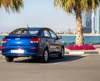 Autohuur Kia Pegas 2025 in in de VAE, met Benzine brandstof en 100 pk ➤ Vanaf 70 AED per dag.