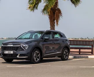 Vooraanzicht van een huurauto Kia Sportage in Dubai, Verenigde Arabische Emiraten ✓ Auto #13104. ✓ Transmissie Automatisch TM ✓ 0 beoordelingen.
