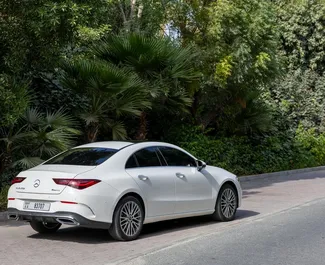 Autohuur Mercedes-Benz CLA250 2025 in in de VAE, met Benzine brandstof en 221 pk ➤ Vanaf 400 AED per dag.