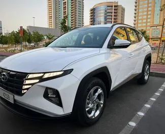 Vooraanzicht van een huurauto Hyundai Tucson in Dubai, Verenigde Arabische Emiraten ✓ Auto #13112. ✓ Transmissie Automatisch TM ✓ 0 beoordelingen.