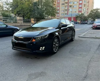 Vooraanzicht van een huurauto Kia Optima in Bakoe, Azerbeidzjan ✓ Auto #12938. ✓ Transmissie Automatisch TM ✓ 0 beoordelingen.