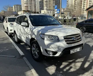 Verhuur Hyundai Santa Fe. Comfort, Crossover Auto te huur in Azerbeidzjan ✓ Borg van Borg van 300 AZN ✓ Verzekeringsmogelijkheden TPL, CDW.