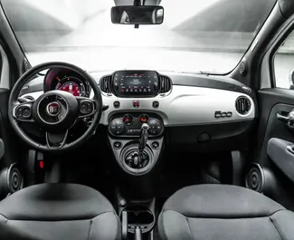 Verhuur Fiat 500. Economy, Comfort Auto te huur in de VAE ✓ Borg van Borg van 2500 AED ✓ Verzekeringsmogelijkheden TPL.