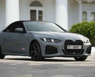 Autohuur BMW 430i Cabrio 2025 in in de VAE, met Benzine brandstof en 184 pk ➤ Vanaf 750 AED per dag.
