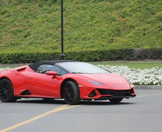 Autohuur Lamborghini Huracan 2023 in in de VAE, met Benzine brandstof en 630 pk ➤ Vanaf 3500 AED per dag.