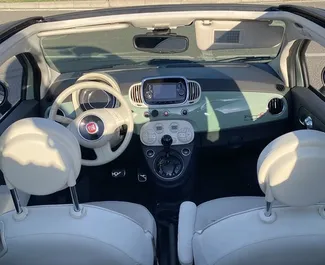Verhuur Fiat 500 Cabrio. Economy, Comfort, Cabriolet Auto te huur in Georgië ✓ Borg van Zonder Borg ✓ Verzekeringsmogelijkheden TPL, SCDW, FDW, Passagiers, Diefstal, Geen storting.