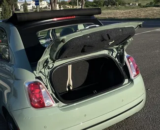 Fiat 500 Cabrio 2017 beschikbaar voor verhuur in Tbilisi, met een kilometerlimiet van 250 km/dag.