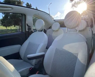 Benzine motor van 1,4L van Fiat 500 Cabrio 2017 te huur in Tbilisi.
