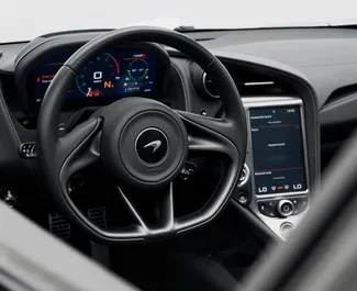 Verhuur McLaren 720S. Luxe Auto te huur in de VAE ✓ Borg van Borg van 2500 AED ✓ Verzekeringsmogelijkheden TPL.
