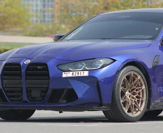 Autohuur BMW M4 Competition 2023 in in de VAE, met Benzine brandstof en 473 pk ➤ Vanaf 1300 AED per dag.