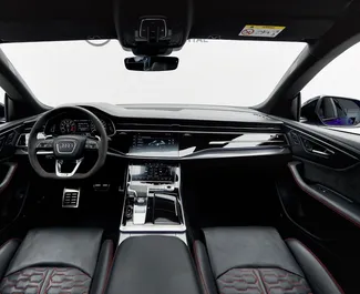 Autohuur Audi RS Q8 2023 in in de VAE, met Benzine brandstof en 591 pk ➤ Vanaf 1760 AED per dag.