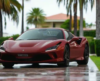Verhuur Ferrari F8 Spider. Premium, Luxe, Cabriolet Auto te huur in de VAE ✓ Borg van Borg van 2500 AED ✓ Verzekeringsmogelijkheden TPL.