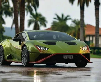 Autohuur Lamborghini Huracan STO #13340 Automatisch in Dubai, uitgerust met 5,2L motor ➤ Van Mohammad in de VAE.