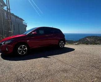 Vooraanzicht van een huurauto Hyundai i20 in Alanya, Turkije ✓ Auto #13514. ✓ Transmissie Automatisch TM ✓ 0 beoordelingen.